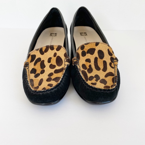Anne Klein ifLEX Suede Real Fur Leopard Flats 7.5 - Picture 4 of 8